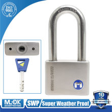 Lock MOK W12/50WF Ceta de acero inoxidable con llave del grillete delgado